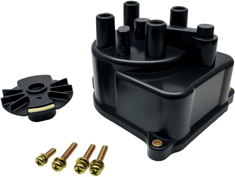 HYNYHT Ignition Distributor Cap and Rotor Kit Set 30102-P54-006 Compatible with 1998-2002 Accord 1992-2000 Civic 1994-1997 Civic del Sol 1997-2001 CR-V 1992-2001 Integra - Image 1